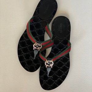 GG thong Web sandal